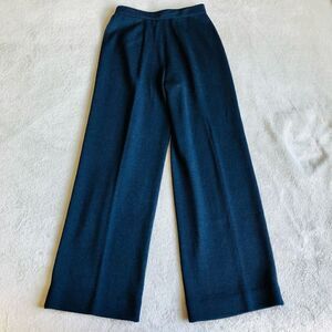 St. John Collection Navy Knit Flat Front Pants